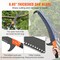 Adjustable Pole Saw 7.3-27 ft Fiberglass Tree Trimmer with Carbon Steel Blade & Storage Bag